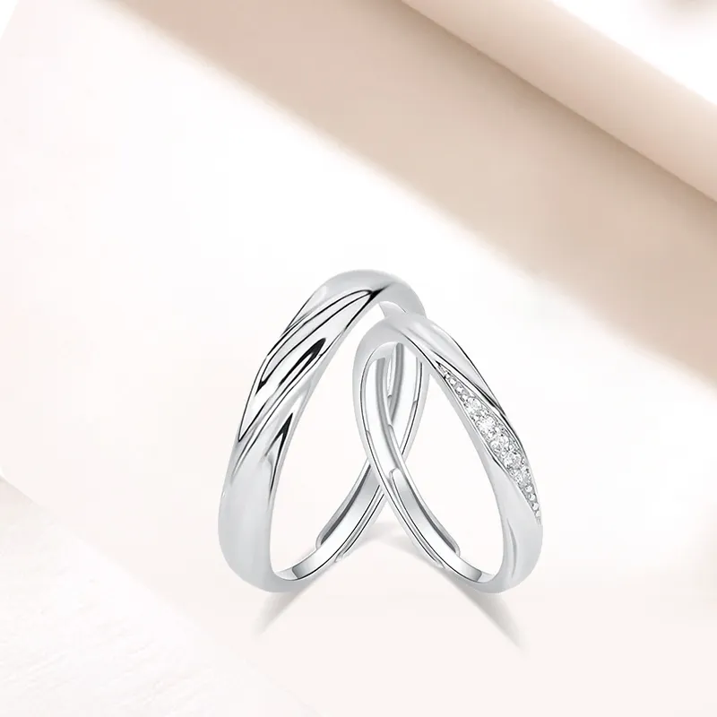 LUCA Sterling Silver Rings Unisex Anniversary Gift #Sweet Love Confession-6