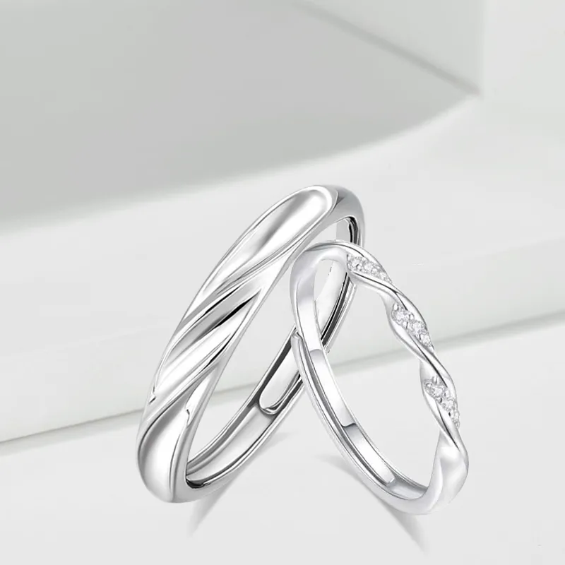 LUCA Sterling Silver Rings Unisex Silver Box-5