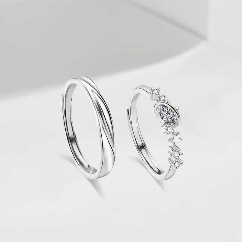 LUCA Sterling Silver Rings Unisex Silver-5