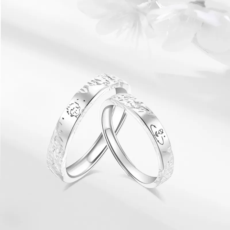 LUCA Sterling Silver Rings Unisex Silver Anniversary Confession-1