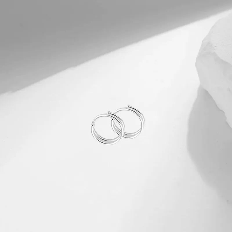 LUCA 999 Fine Silver Earrings Unisex-3