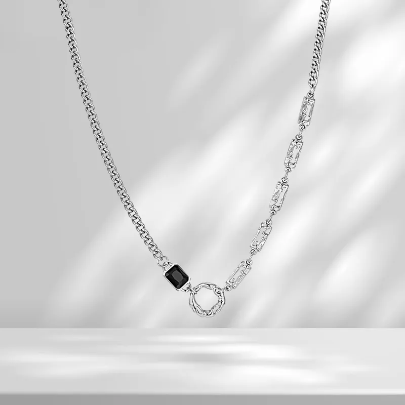 LUCA Zircon Necklaces Unisex Heartbeat Love Confession-6