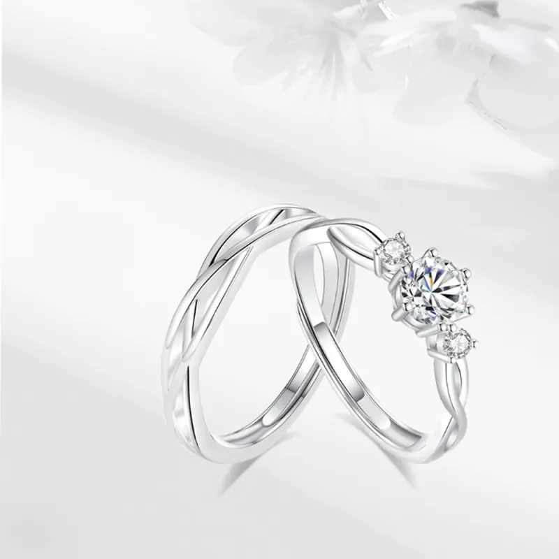 LUCA Sterling Silver Rings Unisex Anniversary Box Anniversary Year-3