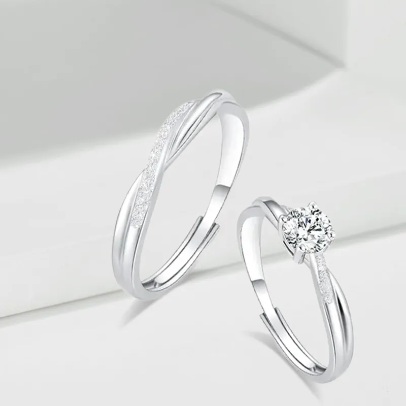 LUCA Sterling Silver Rings Unisex Box # Sweet Love Confession-1