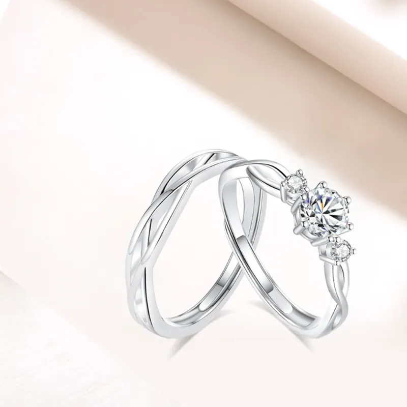 LUCA Sterling Silver Rings Unisex Anniversary Box Anniversary Year-6