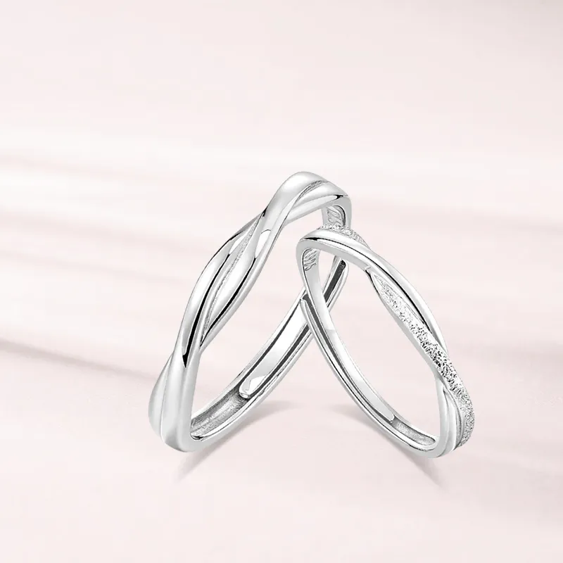 LUCA Sterling Silver Rings Unisex Silver, Girlfriend Gift-5