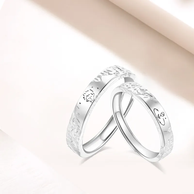 LUCA Sterling Silver Rings Unisex Silver Anniversary Confession-3