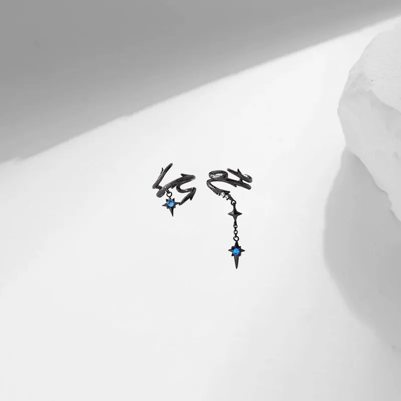 LUCA Zircon Clip On Earrings Unisex-2