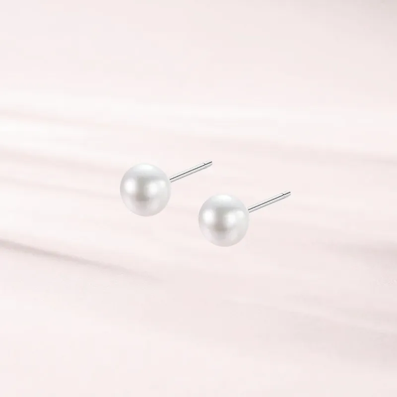 LUCA 999 Fine Silver Stud Earrings Women's-6