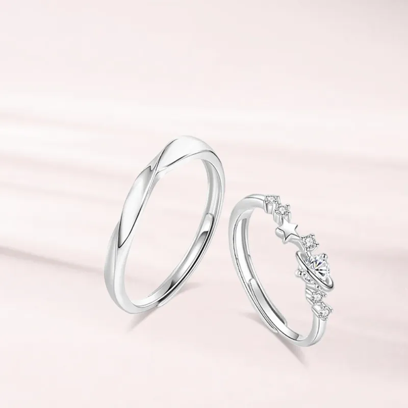 LUCA Sterling Silver Rings Unisex Anniversary Birthday Gift Gift Box-4