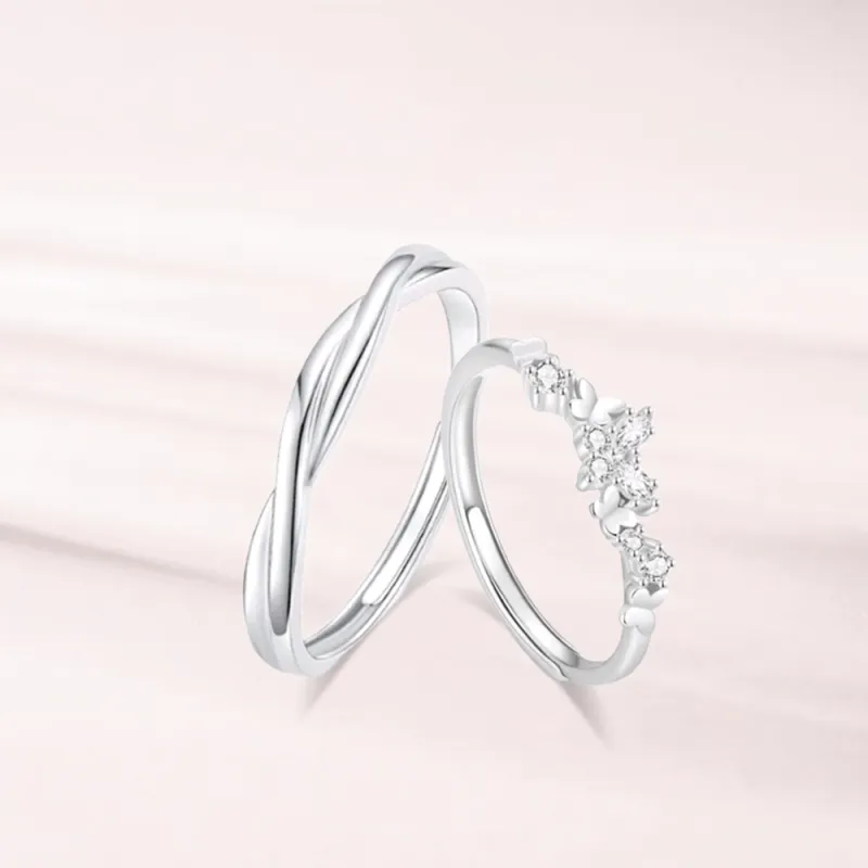 LUCA Sterling Silver S999 Silver Rings Unisex-3