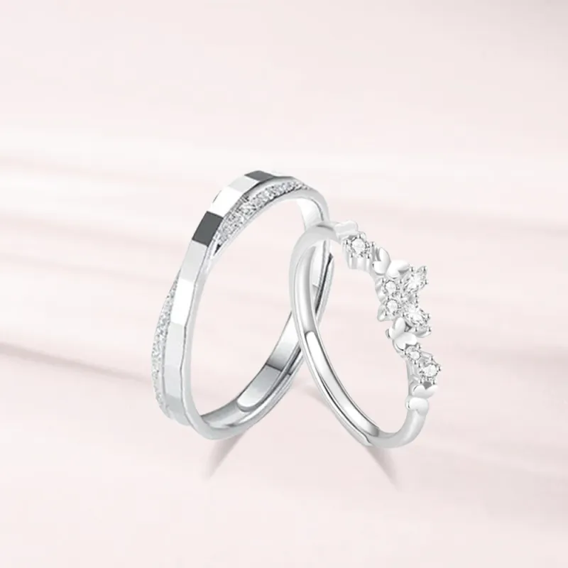 LUCA Sterling Silver Rings Unisex Gift Box Set-4
