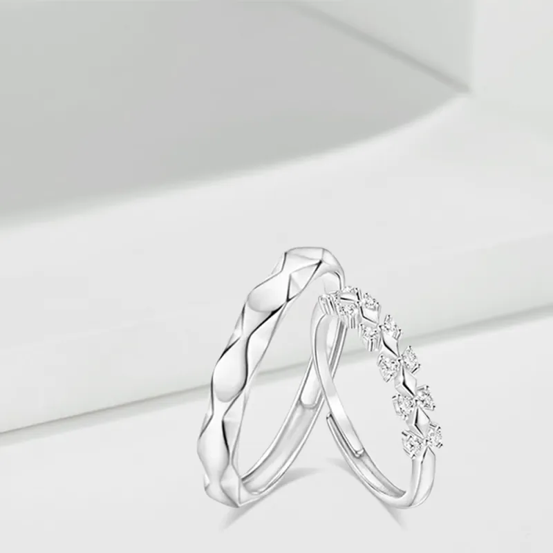 LUCA Sterling Silver Rings Unisex Gift Box Set #Sweet Love Confession-4