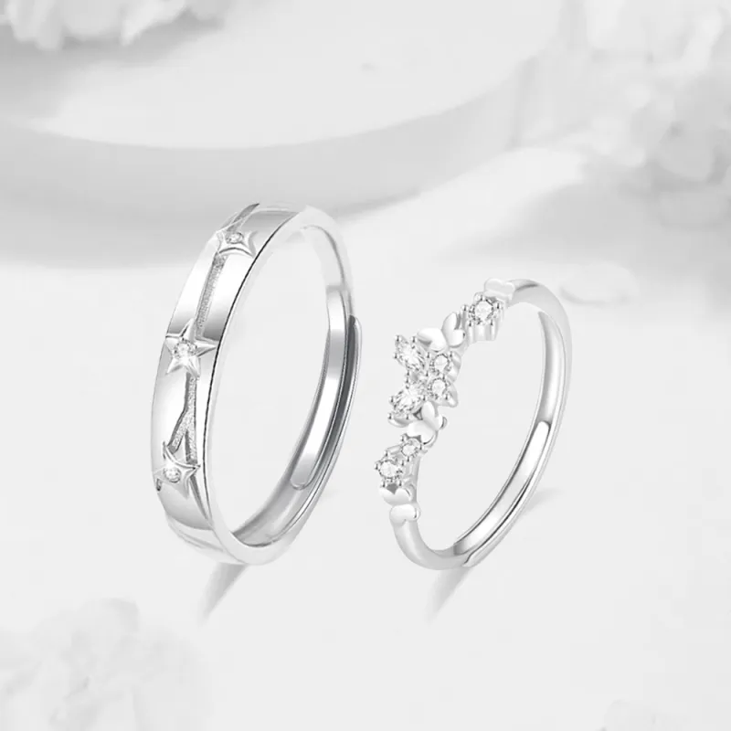 LUCA Sterling Silver Rings Unisex Anniversary Gift, Refined Love-1