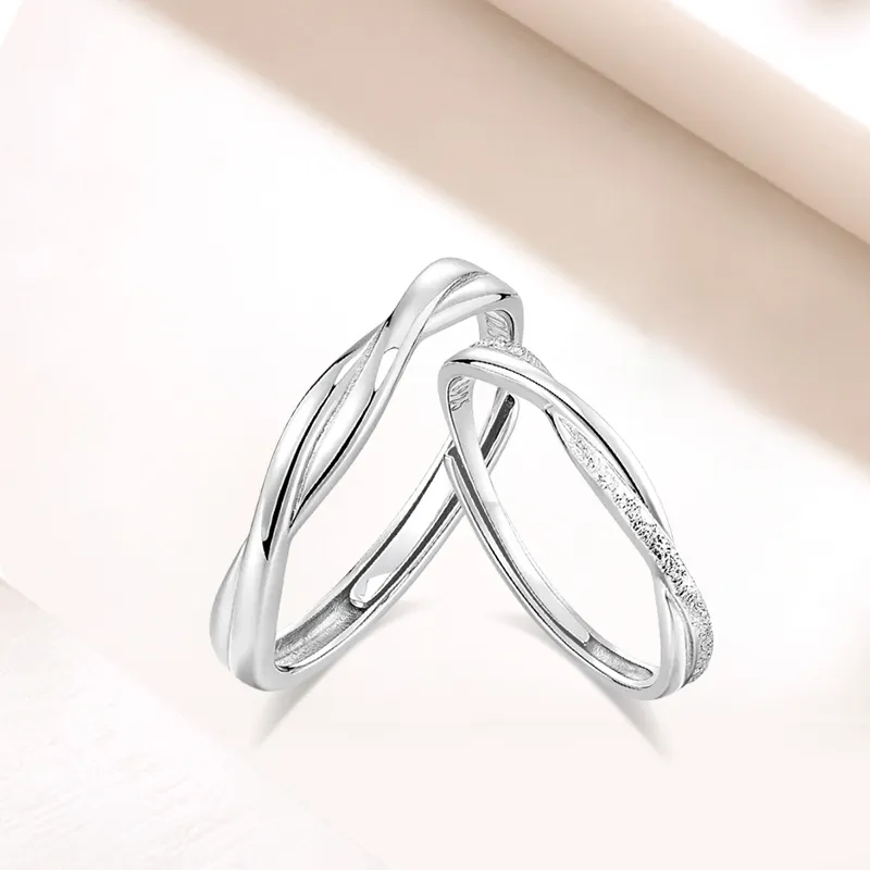 LUCA Sterling Silver Rings Unisex Silver, Girlfriend Gift-6