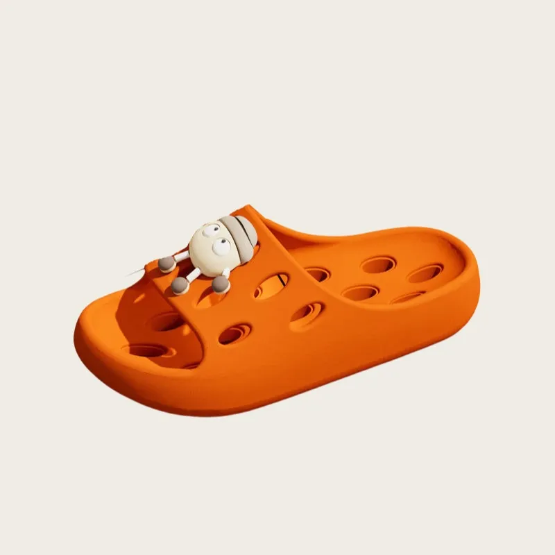 YUZHAOLIN Bathroom Bathing Slippers, Indoor Slip Resistant, Quick Dry, Cartoon Couple Slippers-7