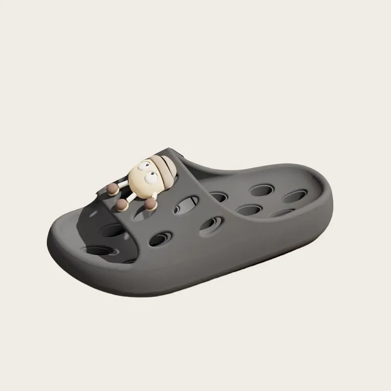 YUZHAOLIN Bathroom Bathing Slippers, Indoor Slip Resistant, Quick Dry, Cartoon Couple Slippers-11