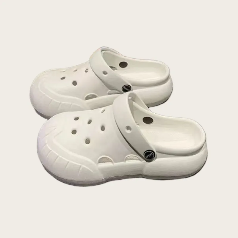 YUZHAOLIN DIY Clog Summer Wear Good Looking Slip Resistant Abrasion Resistant Couple Home Cute Coal Ball Clogs-7