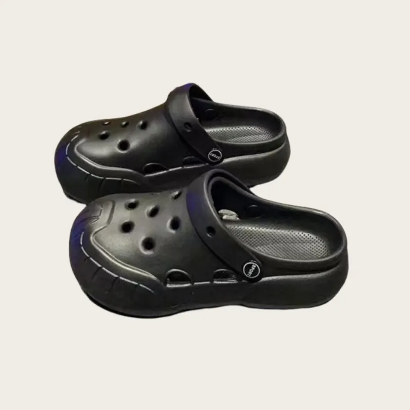 YUZHAOLIN DIY Clog Summer Wear Good Looking Slip Resistant Abrasion Resistant Couple Home Cute Coal Ball Clogs-9
