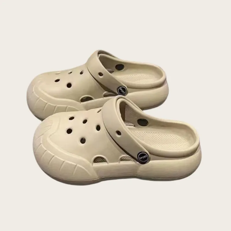 YUZHAOLIN DIY Clog Summer Wear Good Looking Slip Resistant Abrasion Resistant Couple Home Cute Coal Ball Clogs-11
