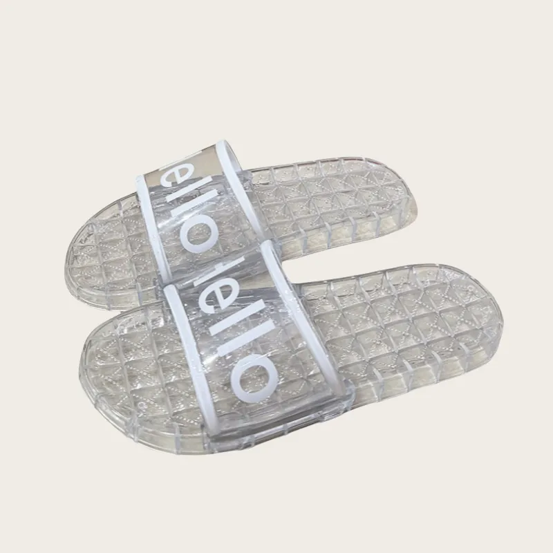 YUZHAOLIN Home Transparent Jelly Slippers For Women's Summer Indoor Bathing Bathroom Crystal Slippers Unisex-5