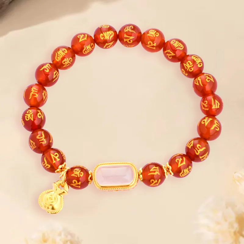 LONGFENGYUAN Agate Bracelets Unisex-4