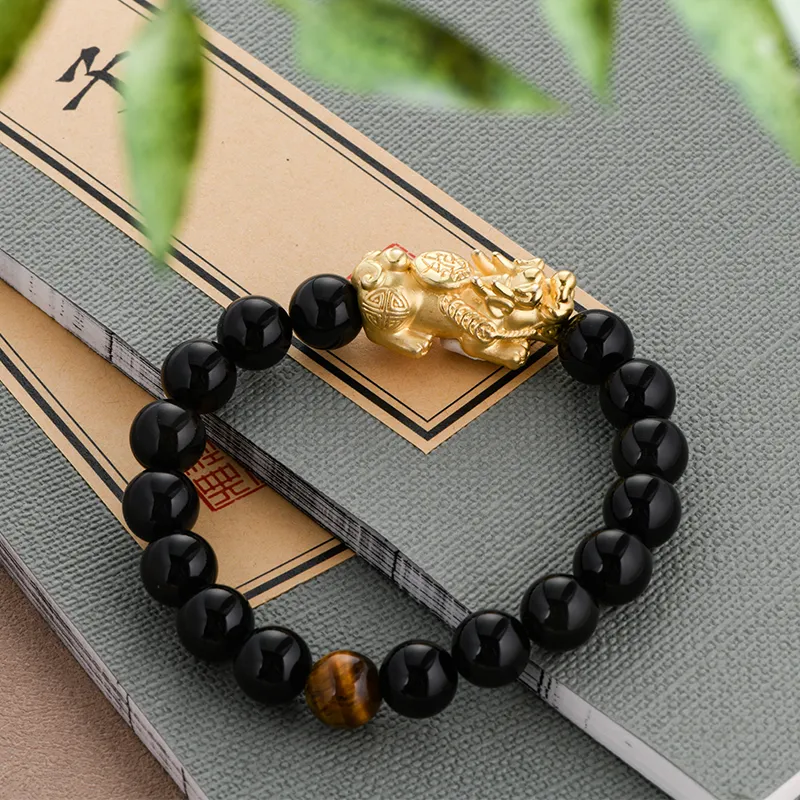 LONGFENGYUAN Agate Bracelets Men's-3