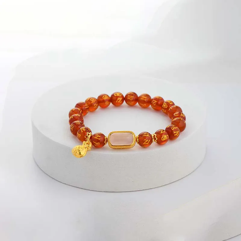 LONGFENGYUAN Agate Bracelets Unisex-3
