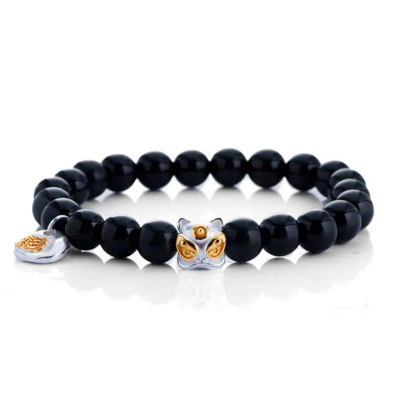 LONGFENGYUAN Obsidian Bracelets Men's-1