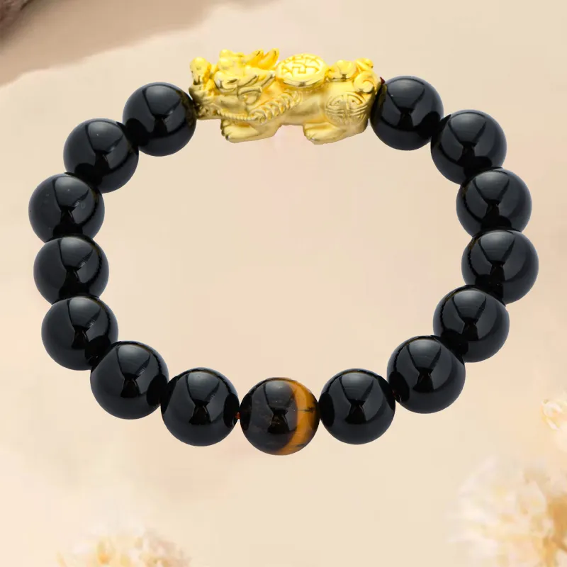 LONGFENGYUAN Agate Bracelets Men's-4