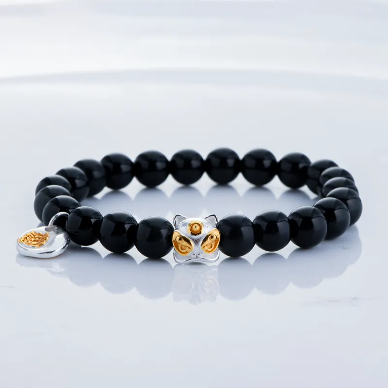 LONGFENGYUAN Obsidian Bracelets Men's-3