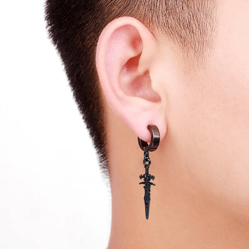 HAZYOU Alloy No-Hole Clip-on Earrings Unisex-1