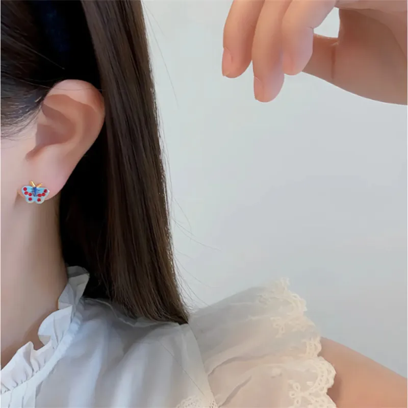 ZWU Alloy Stud Earrings Women's-7