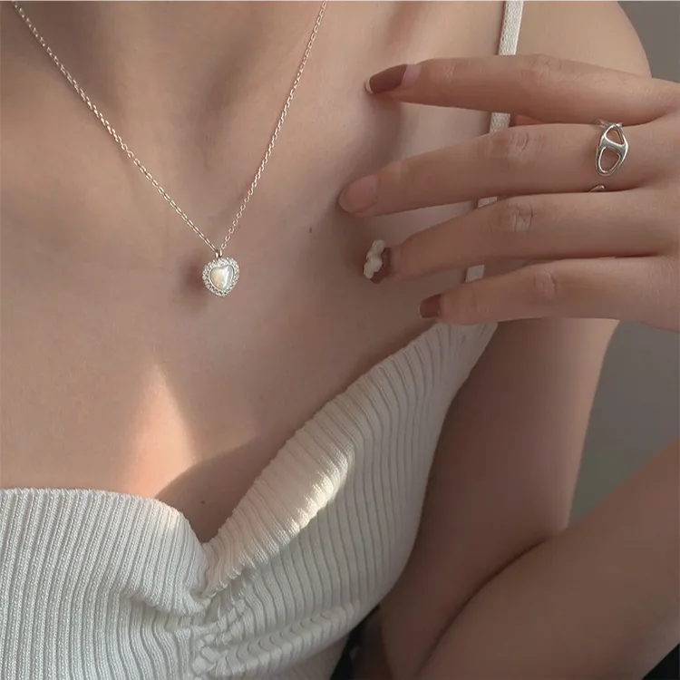 VXSAX S925 Silver Necklaces Women's-1