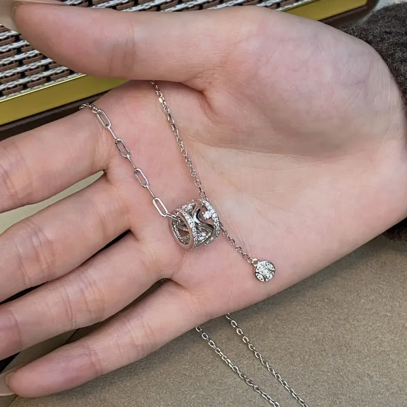 VXSAX S925 Silver Necklaces Women's-4