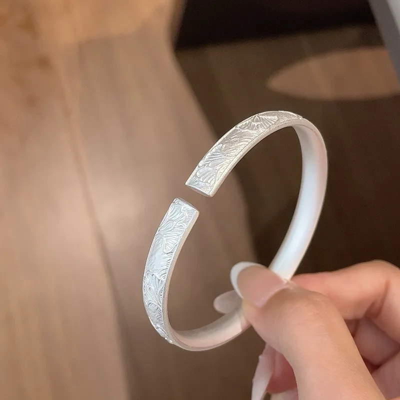 VXSAX S999 Sterling Silver Bracelets Women's Silver-5