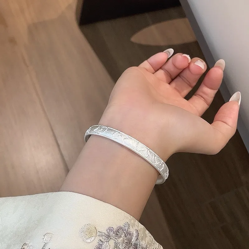 VXSAX S999 Sterling Silver Bracelets Women's Silver-3