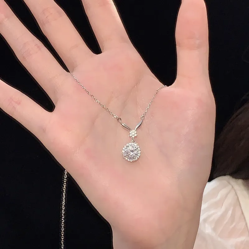 VXSAX S925 Silver Necklaces Women's-2
