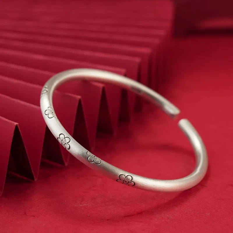 VXSAX S999 Fine Silver Sterling Silver Bracelets Women's-1