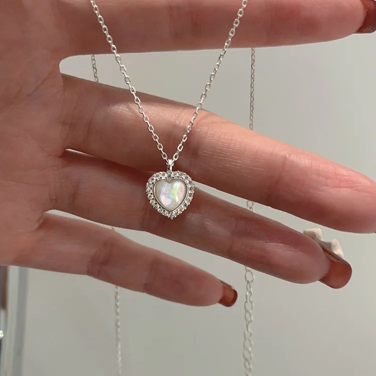 VXSAX S925 Silver Necklaces Women's-4