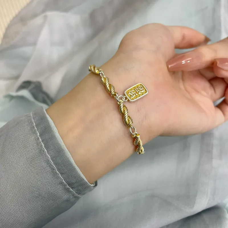 VXSAX 999 Fine Silver Bracelets Unisex-5