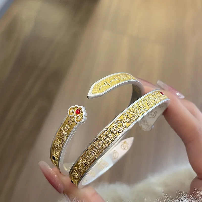 VXSAX 999 Fine Silver Bangles Women's Silver-1