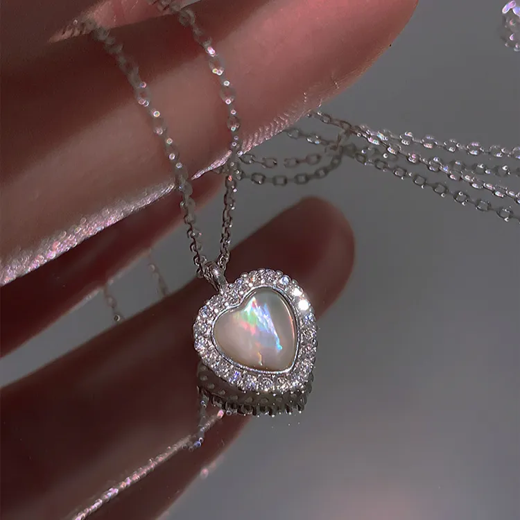 VXSAX S925 Silver Necklaces Women's-5