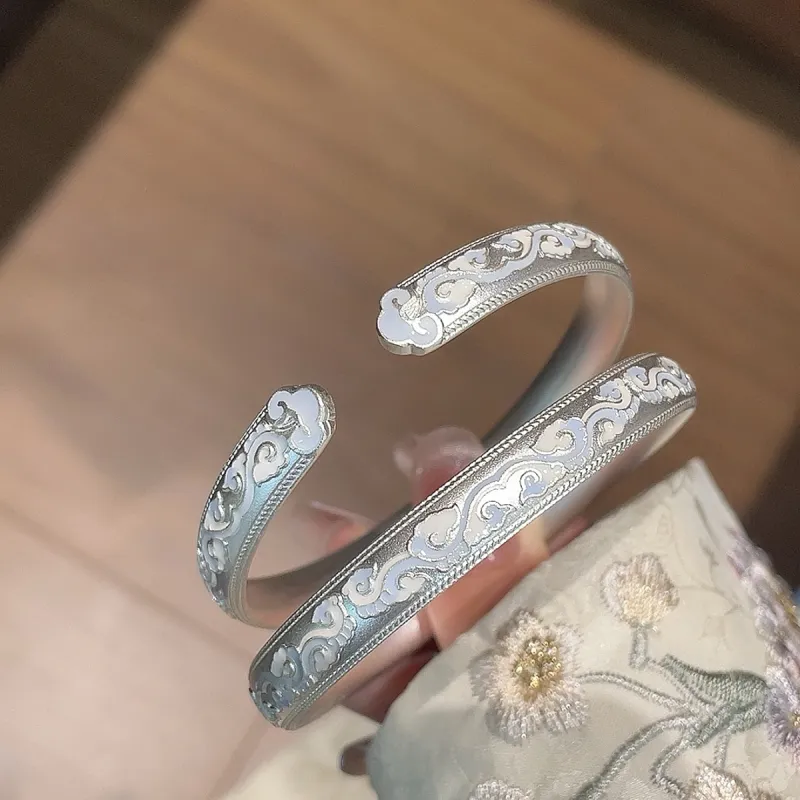 VXSAX 999 Fine Silver Bangles Women's-1