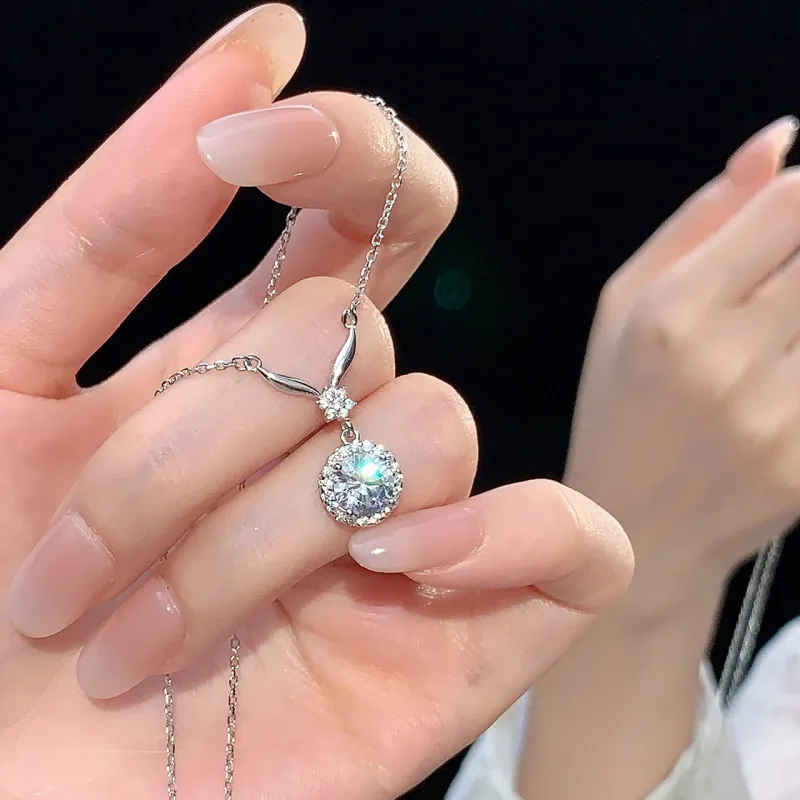 VXSAX S925 Silver Necklaces Women's-1