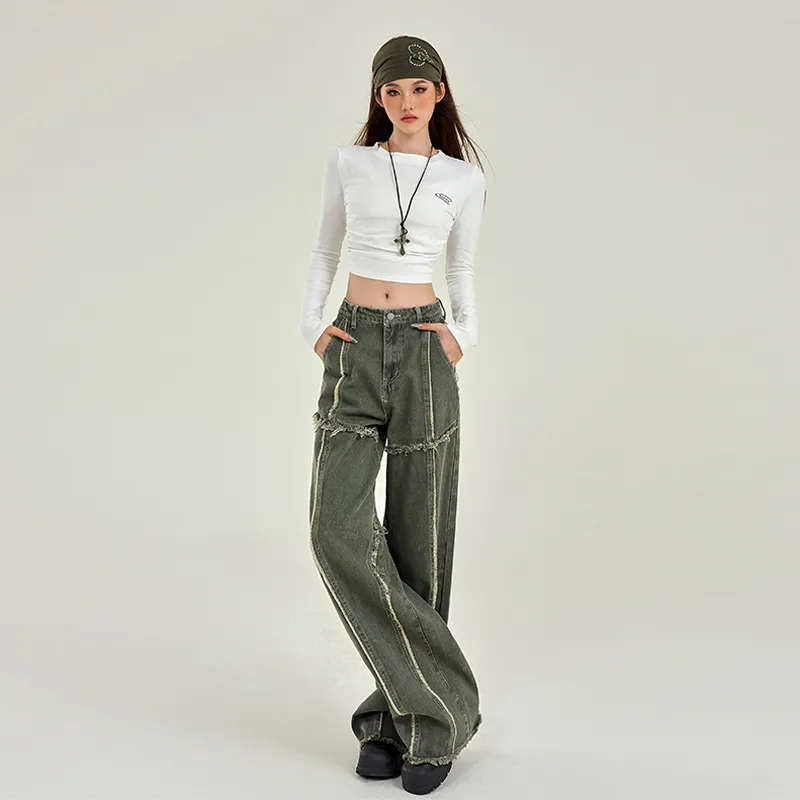 ORIGIN Jeans Women's Army Green-5
