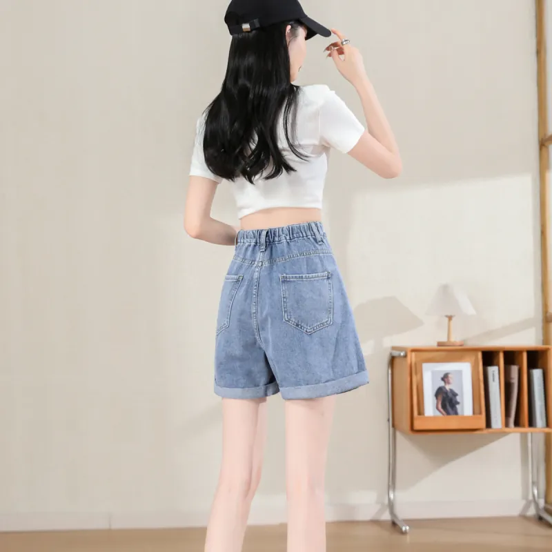 ORIGIN Denim Shorts Women's Blue-5