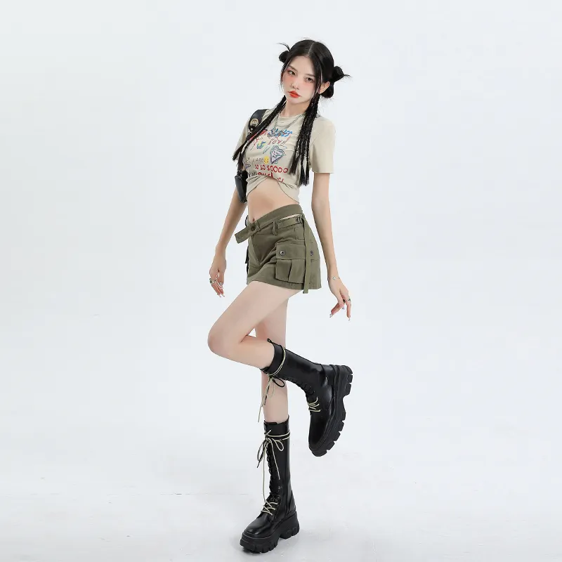 ORIGIN Cargo Short Skirts Women's-4