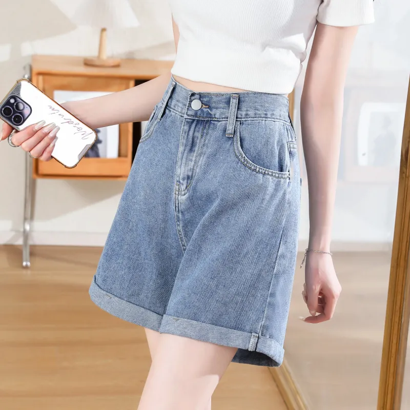 ORIGIN Denim Shorts Women's Blue-1