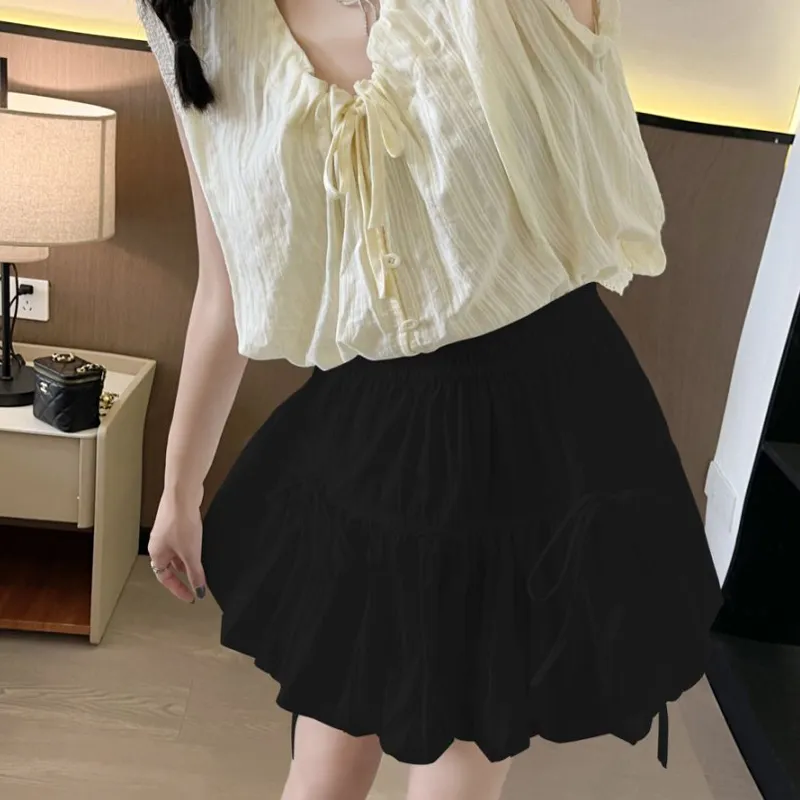 ORIGIN Casual Short Skirts Women's Black-4